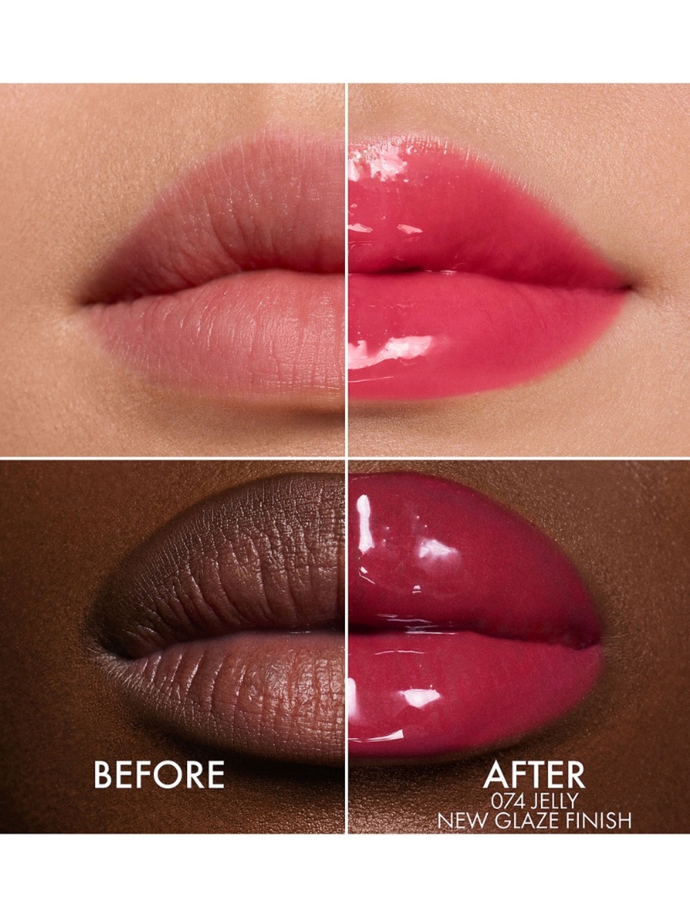 DIOR Addict Lip Glow Oil 074 Jelly Glaze Pink Plumping Hydrating Lip Gloss NEW - Picture 2 of 5